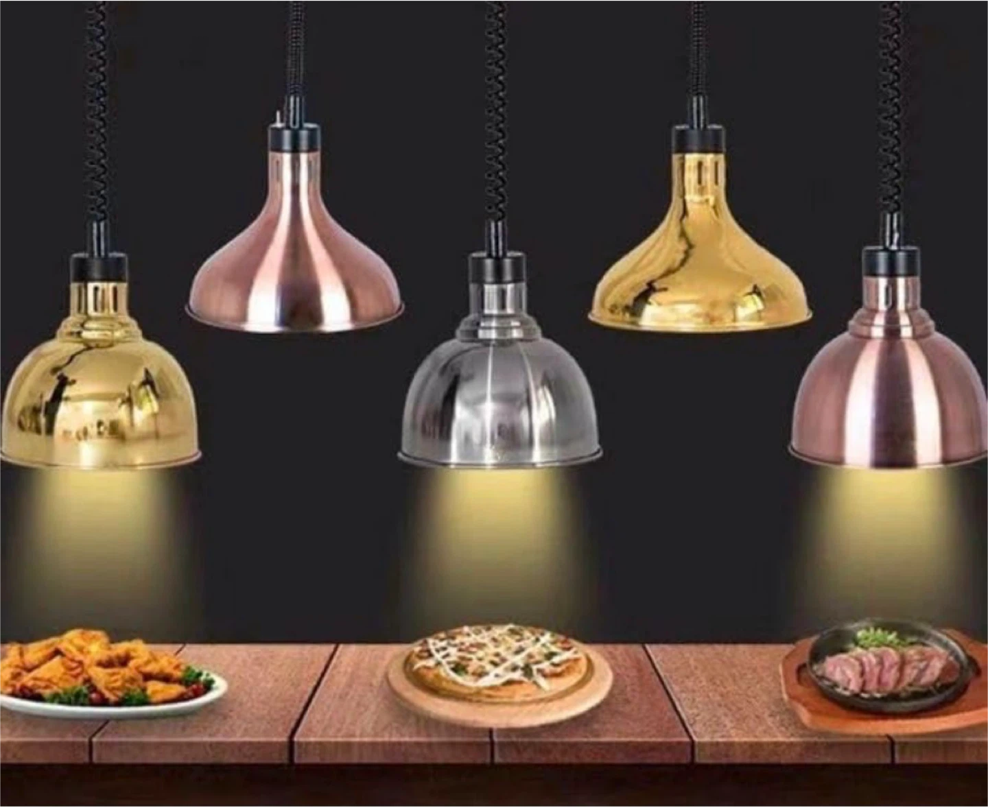 New in box! Commercial Buffet Copper Heat Lamp 250W Food Warmer - photo 3