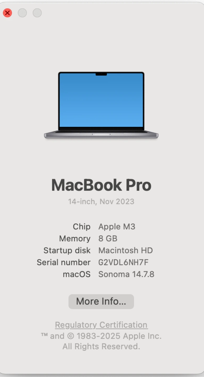 Apple MacBook Pro 14-inch M3 Chip 8GB RAM - photo 3