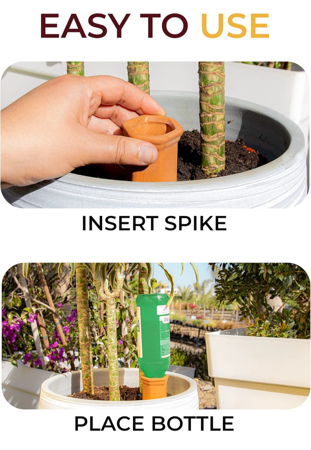 New in box! 10-Pack Natural Self Watering Spikes Indoor Outdoor - photo 3