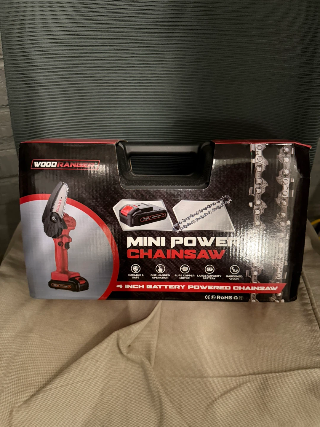 Wood Ranger Mini Power Chainsaw - 4 inch