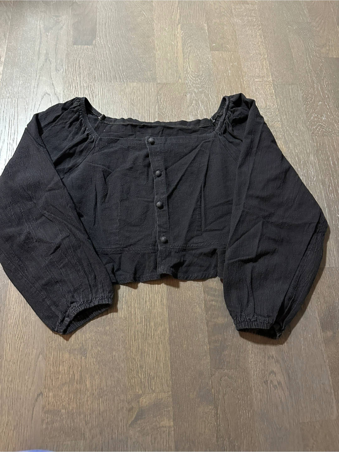 Black Off Shoulder Long Sleeve