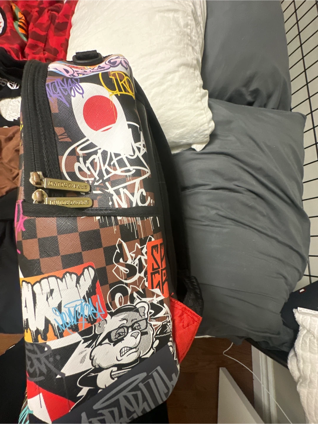Sprayground Tagged Up Sharks In Paris Backpack - photo 3