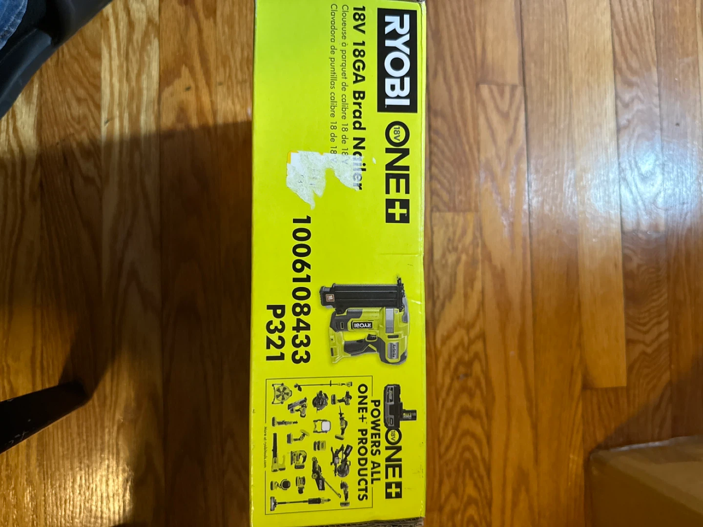 Ryobi ONE+ 18V 18GA Brad Nailer P321 - photo 2