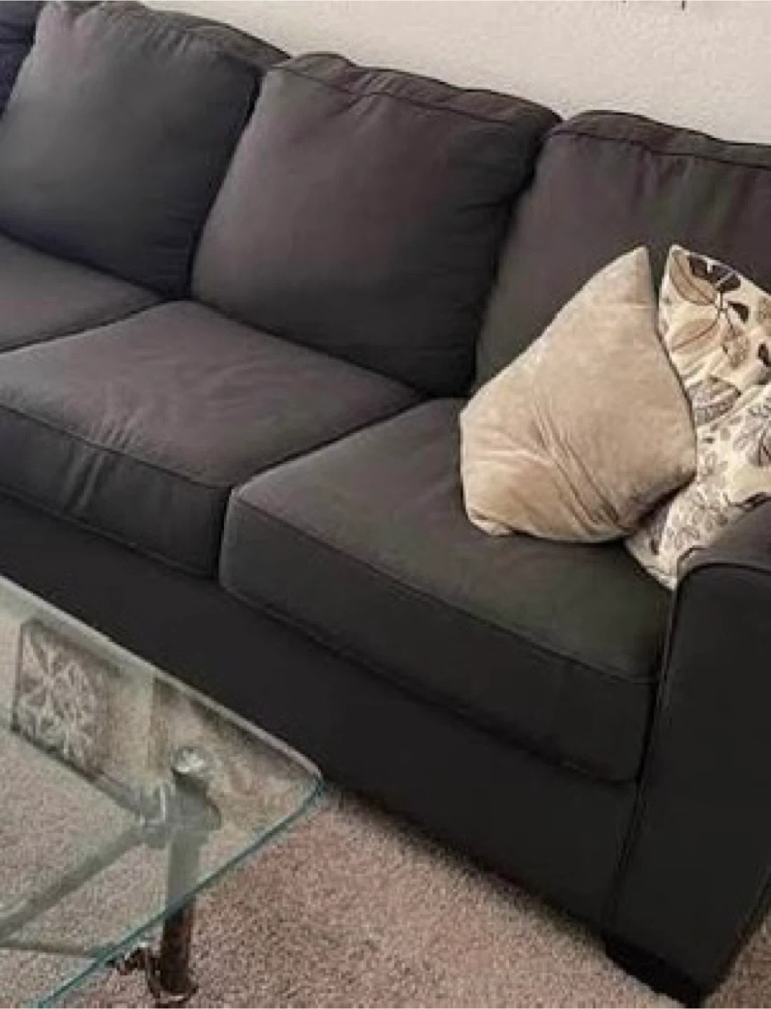 Grey 3-seat sofa from Urban Barn