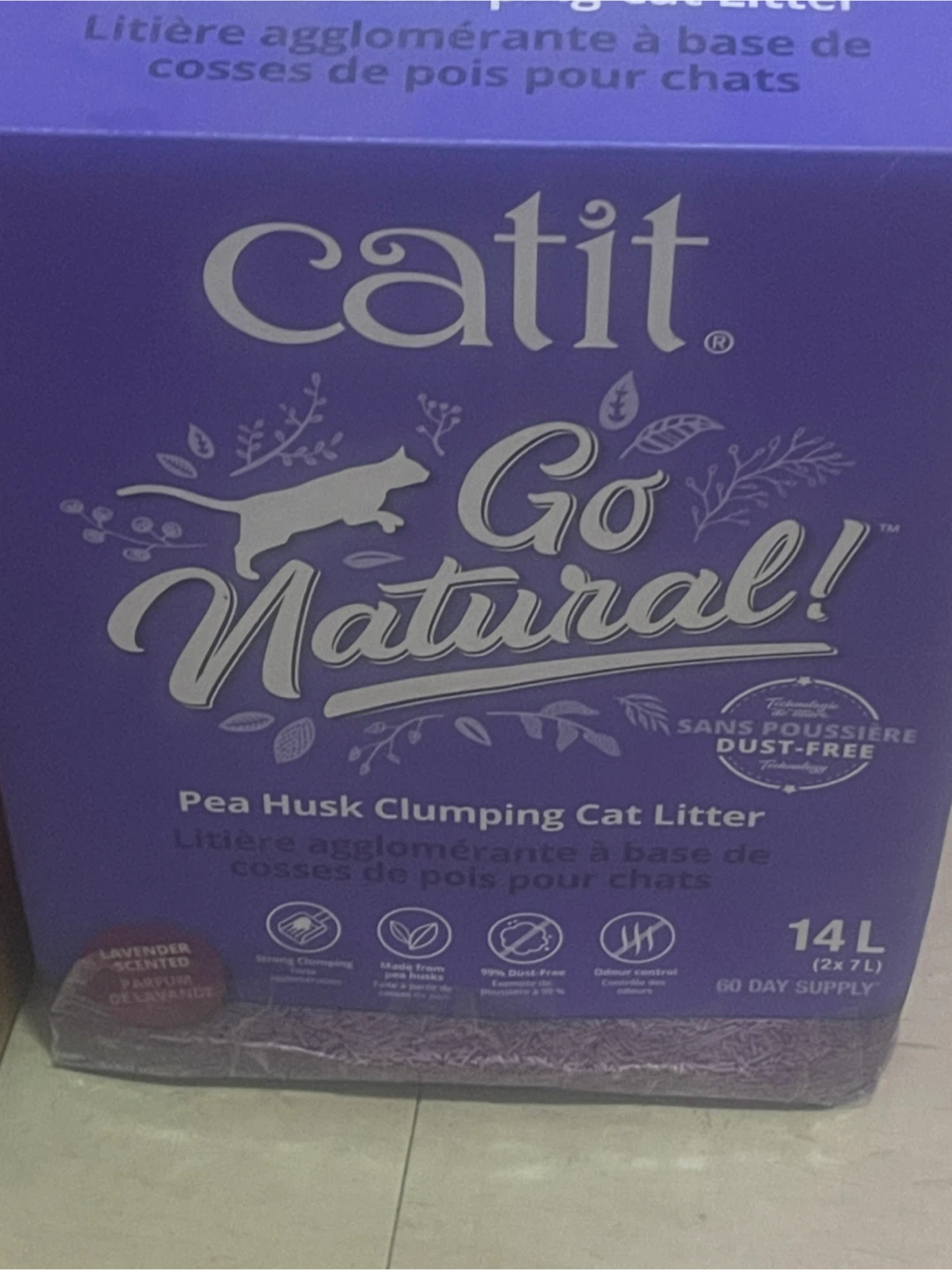 2 Boxes of Catit Go Natural! Pea Husk Clumping Cat Litter - 14L - photo 3