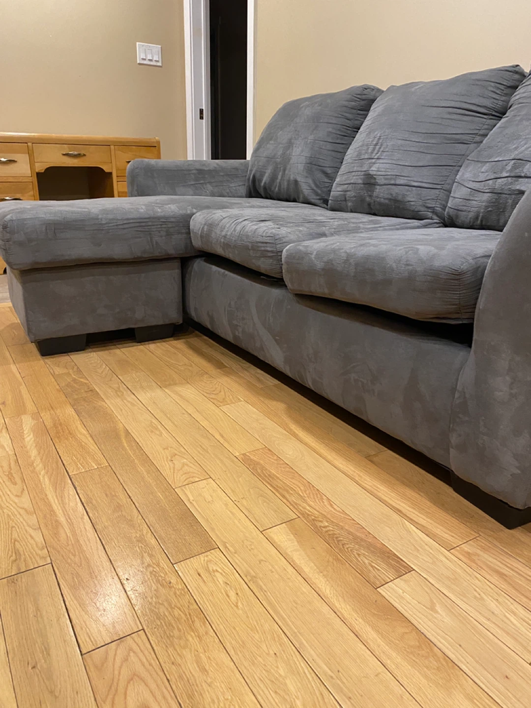 Modern Grey Sectional Sofa with Reversible Chaise (CAN DELIVER) - photo 4