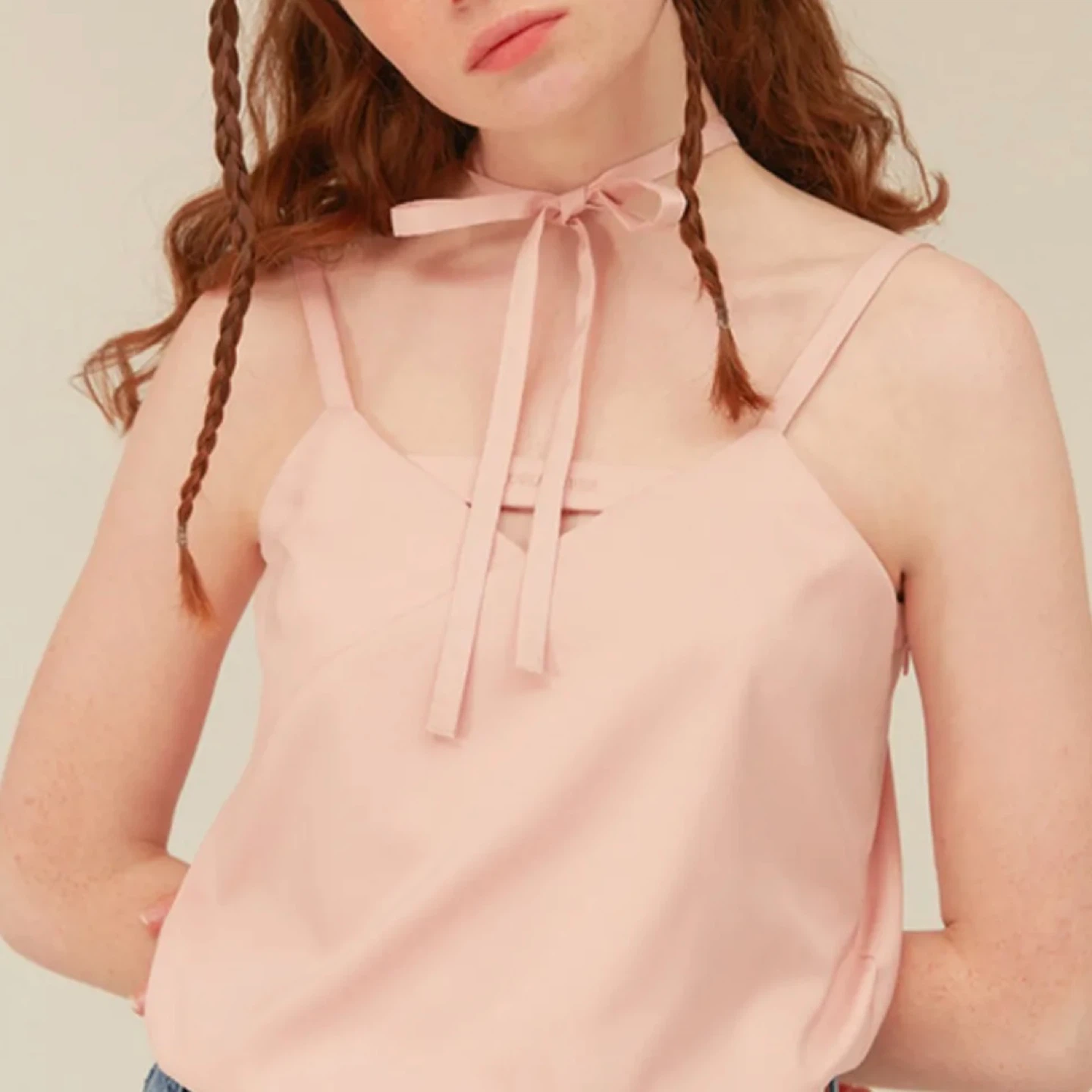 OIOI COLLECTION CHOCKER SLIT BUSTIER