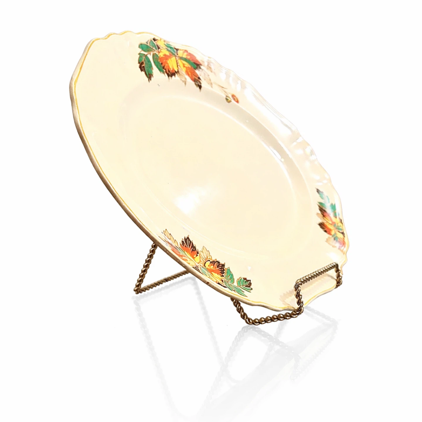 Sunshine “Regd Sol 39142” England Leaf Platter, c. 1930-1950s - photo 4