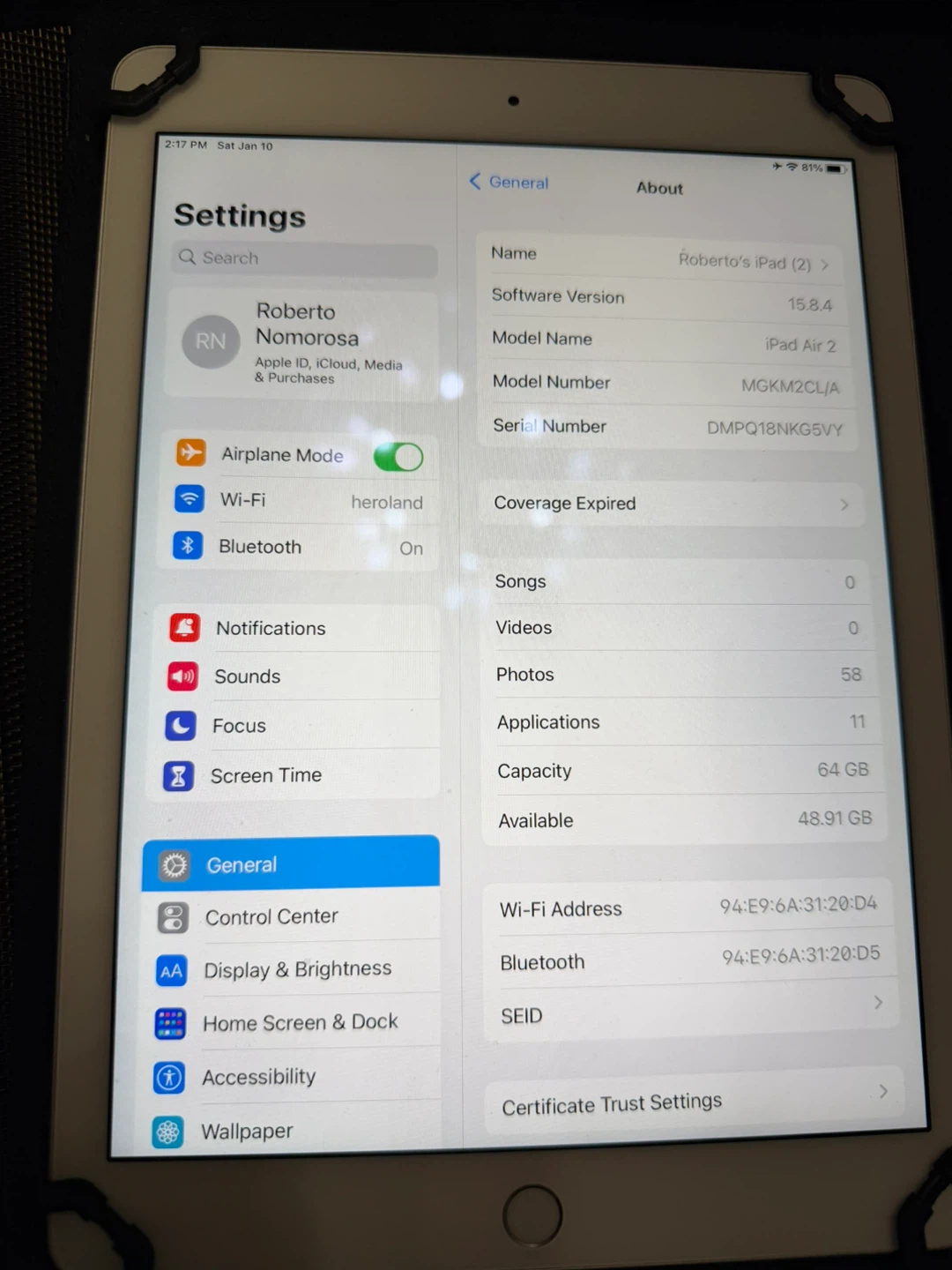 Apple iPad Air 2 64GB