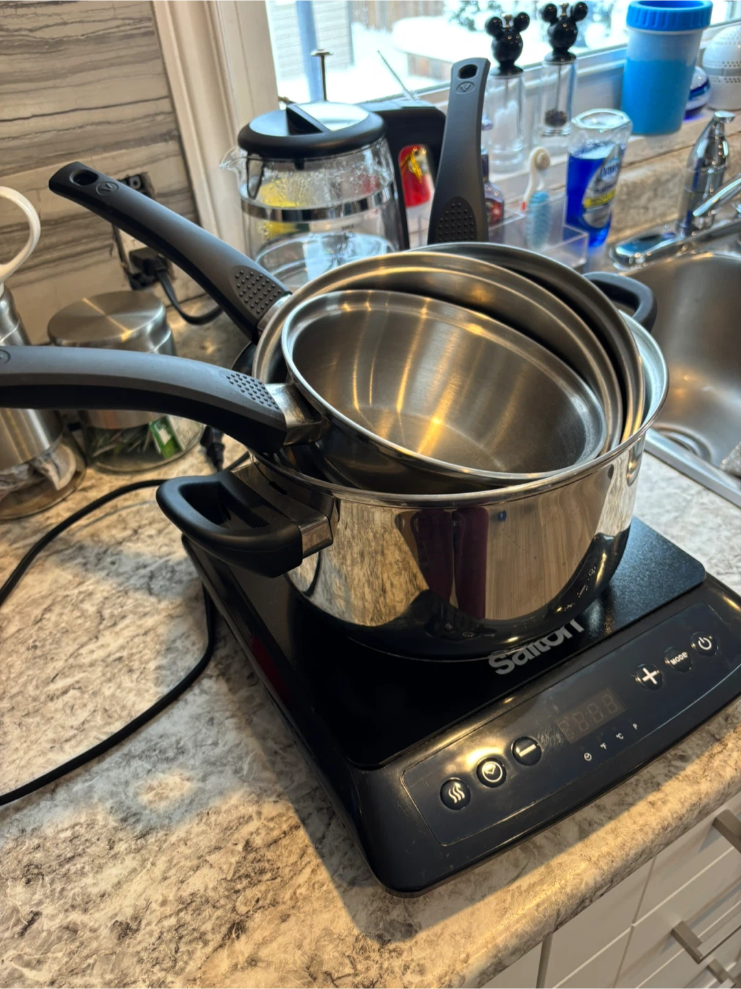 Stainless Steel Cookware Set with Induction Cooktop - photo 2