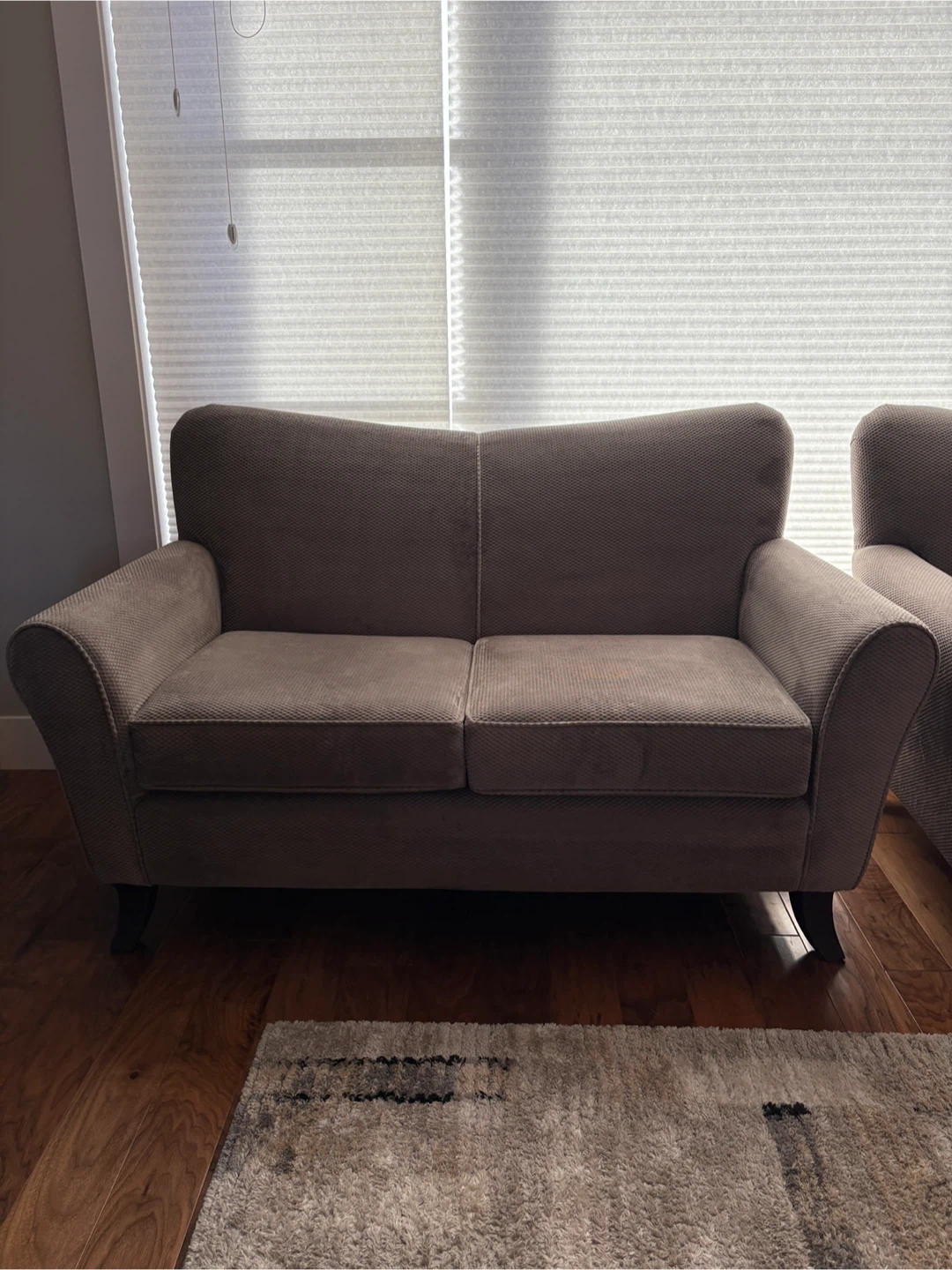 Loveseat/couch and Armchair Set, quality, medium grey - photo 4