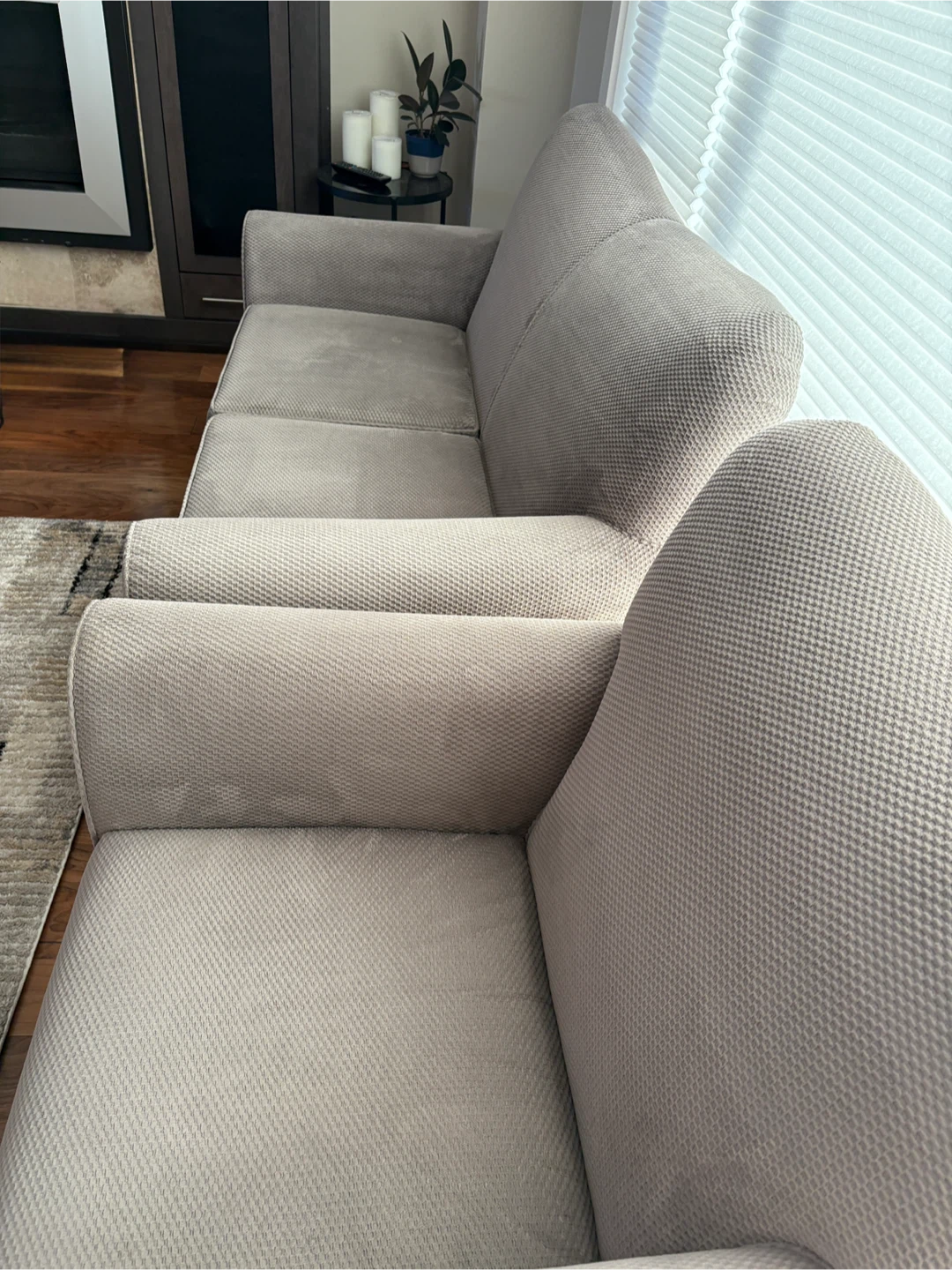 Loveseat/couch and Armchair Set, quality, medium grey - photo 2