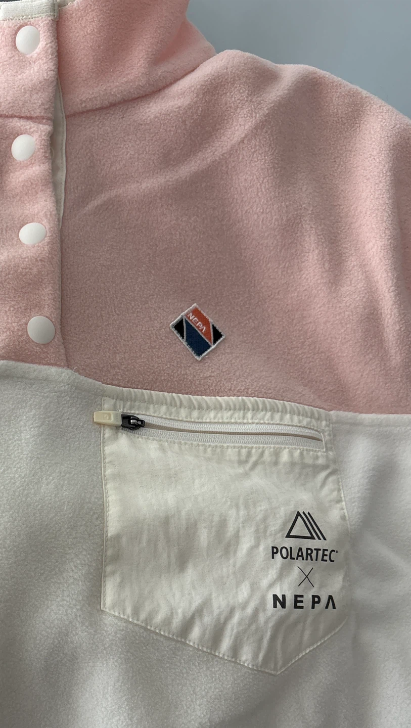 NEPA Polartec Fleece Pullover Pink & White - photo 4