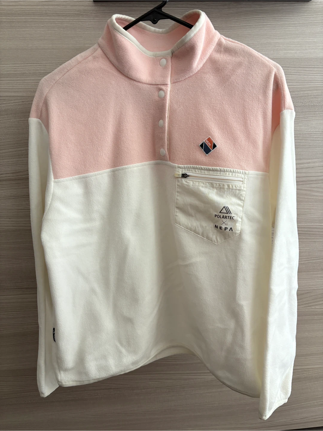 NEPA Polartec Fleece Pullover Pink & White