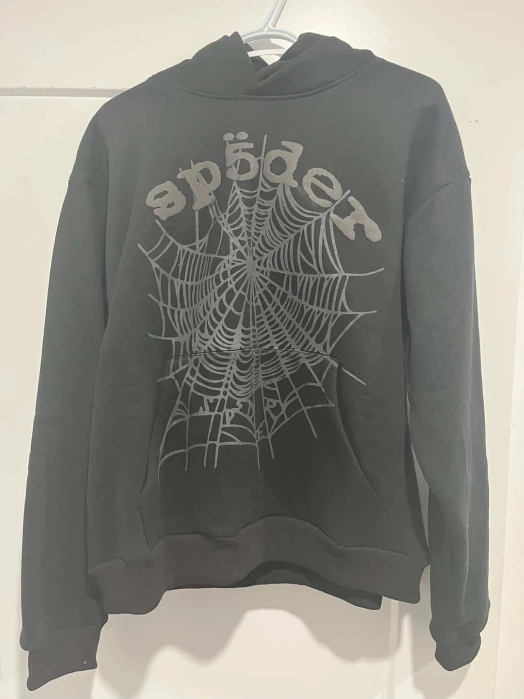 Spider Black Star OG Web V2 Outline Hoodie - M