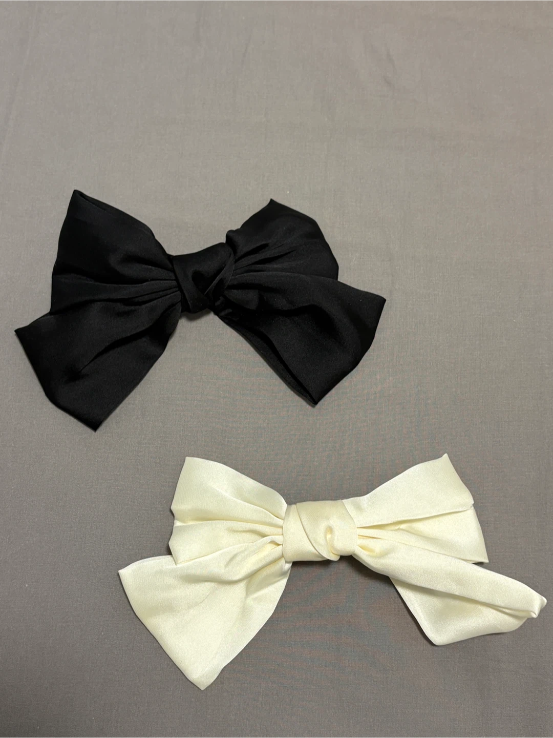 Bow Hair Clip - Black and Cream - photo 2