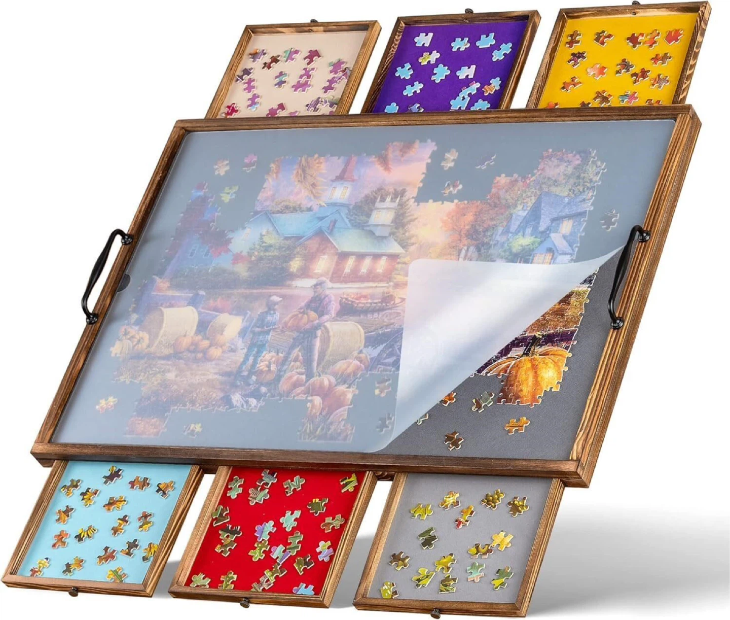 Tektalk Jigsaw Puzzle Board with Handles