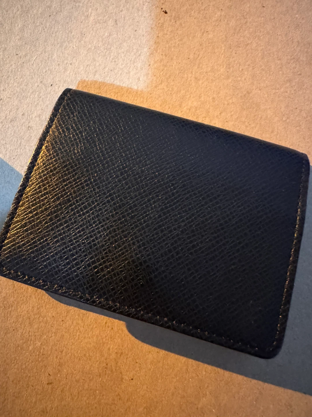 Louis Vuitton Black Card Holder with Box - photo 3