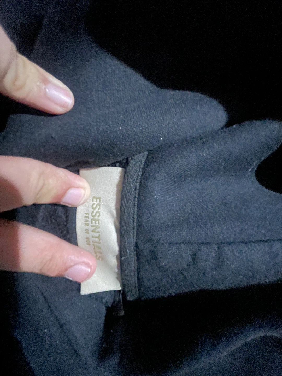 Essentials Fear of God Black Hoodie - photo 4