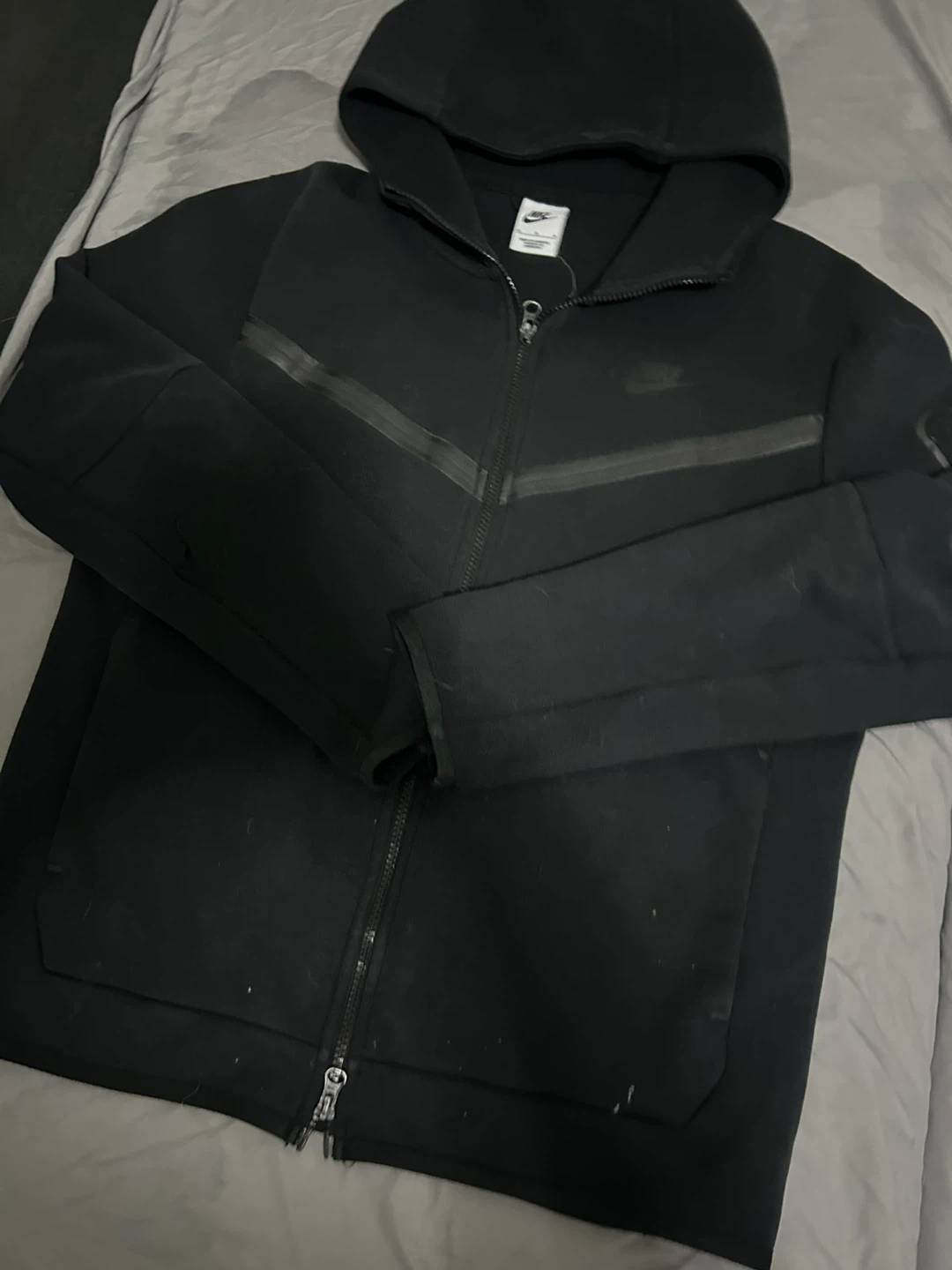 Nike Tech Fleece Black Hoodie - photo 3