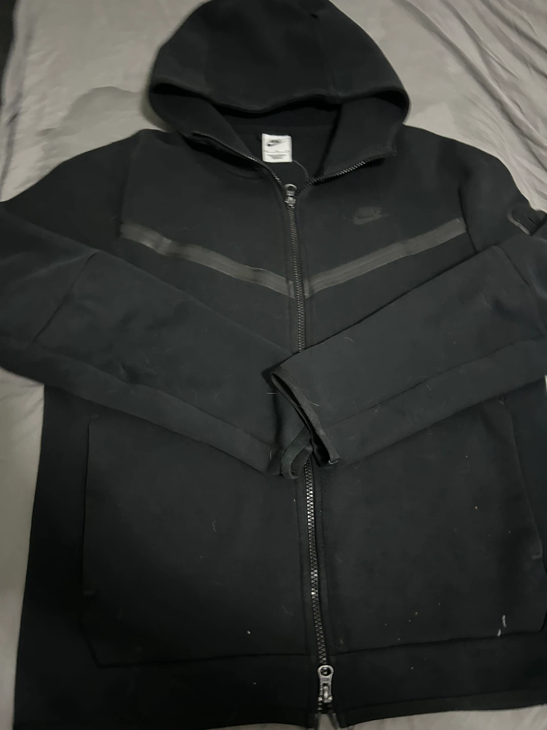 Nike Tech Fleece Black Hoodie - photo 2