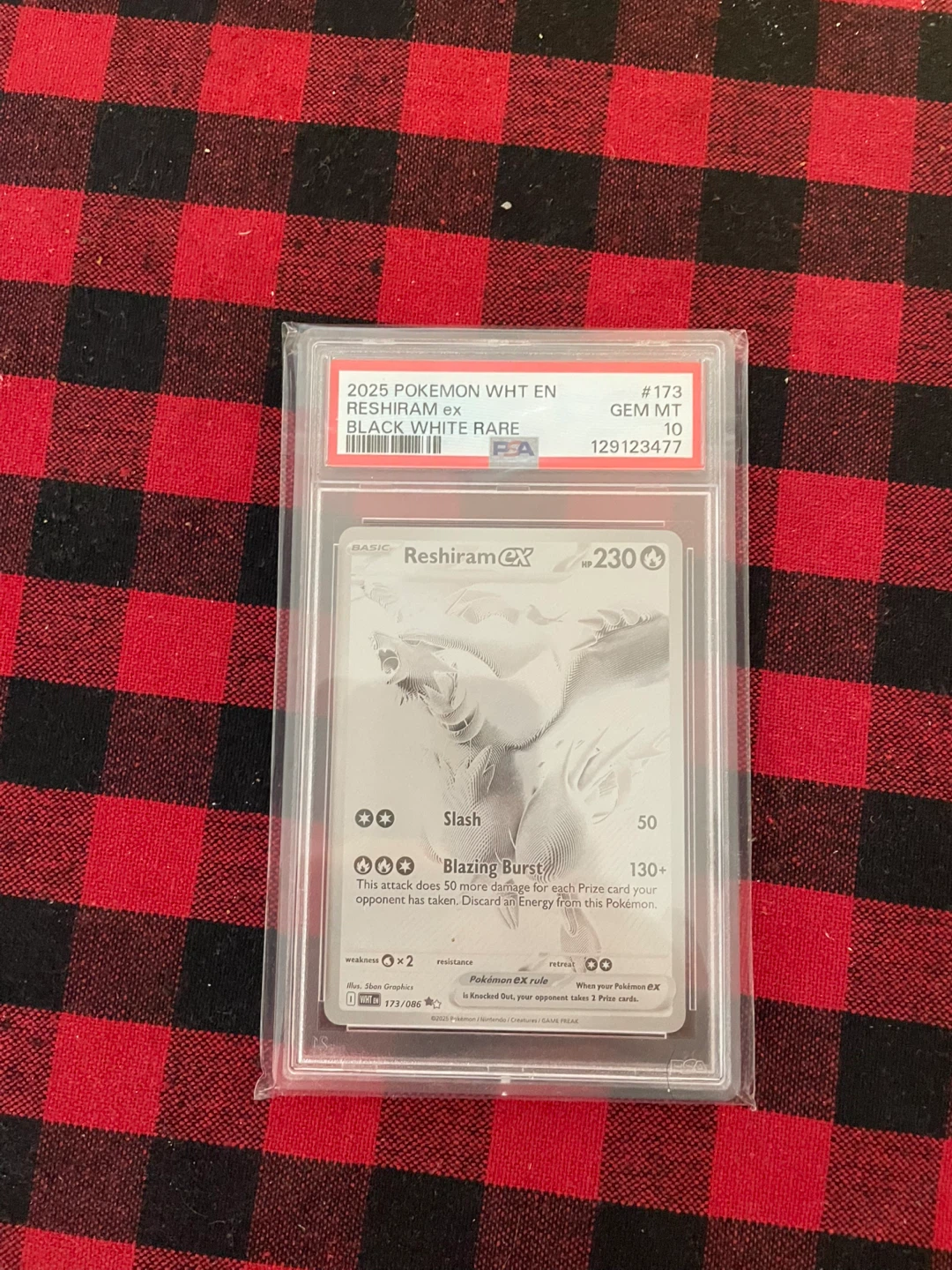 Reshiram EX Black White Rare Pokemon Card