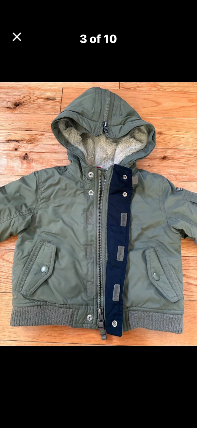 "Baby Gap" Toddler Boy Bomber Jacket-size 18-24 months - photo 3