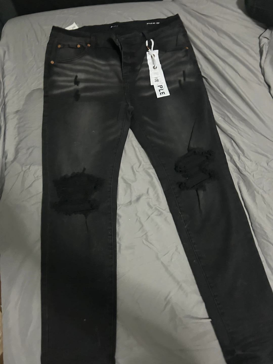 Purple Brand Distressed Denim Jeans - Size 38
