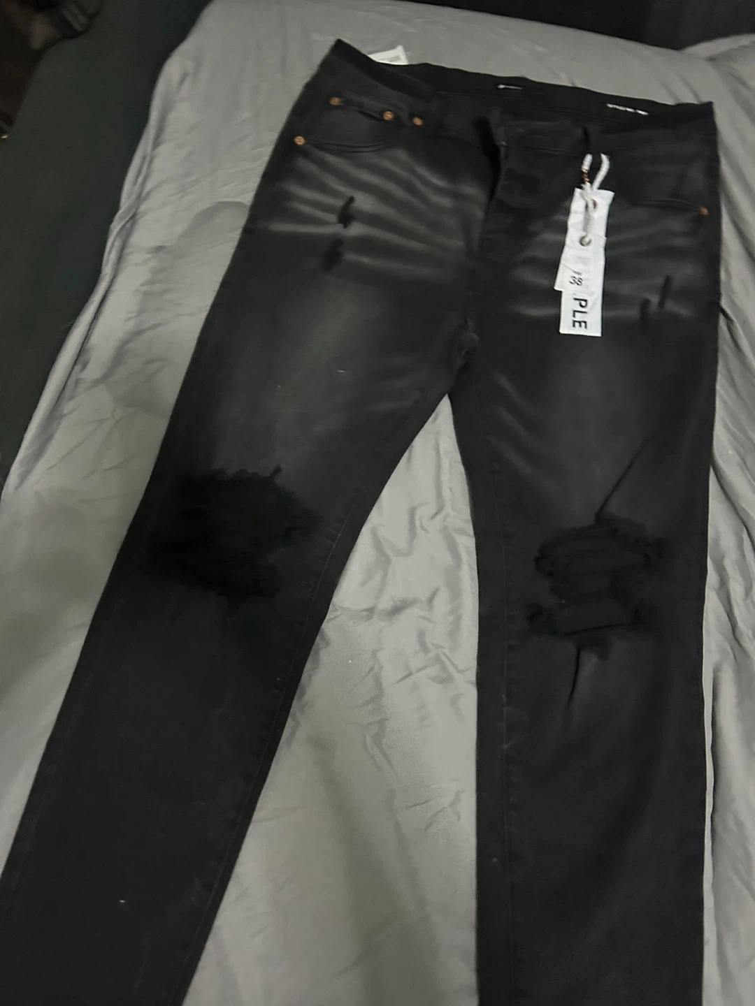 Purple Brand Distressed Denim Jeans - Size 38 - photo 5