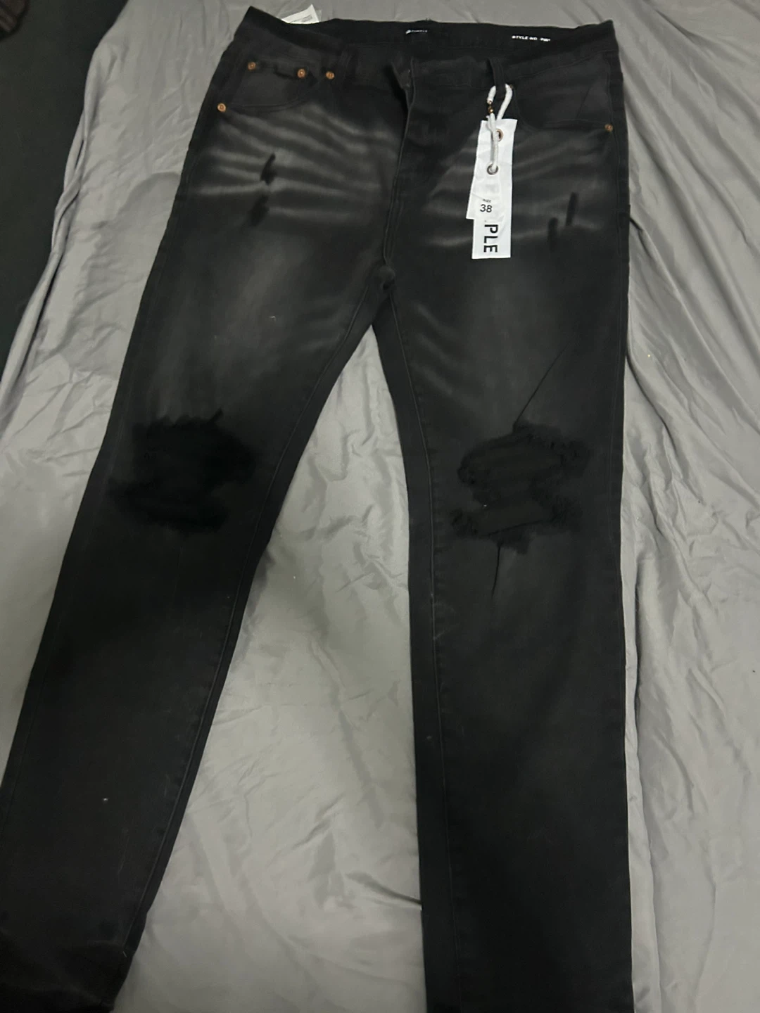 Purple Brand Distressed Denim Jeans - Size 38 - photo 2