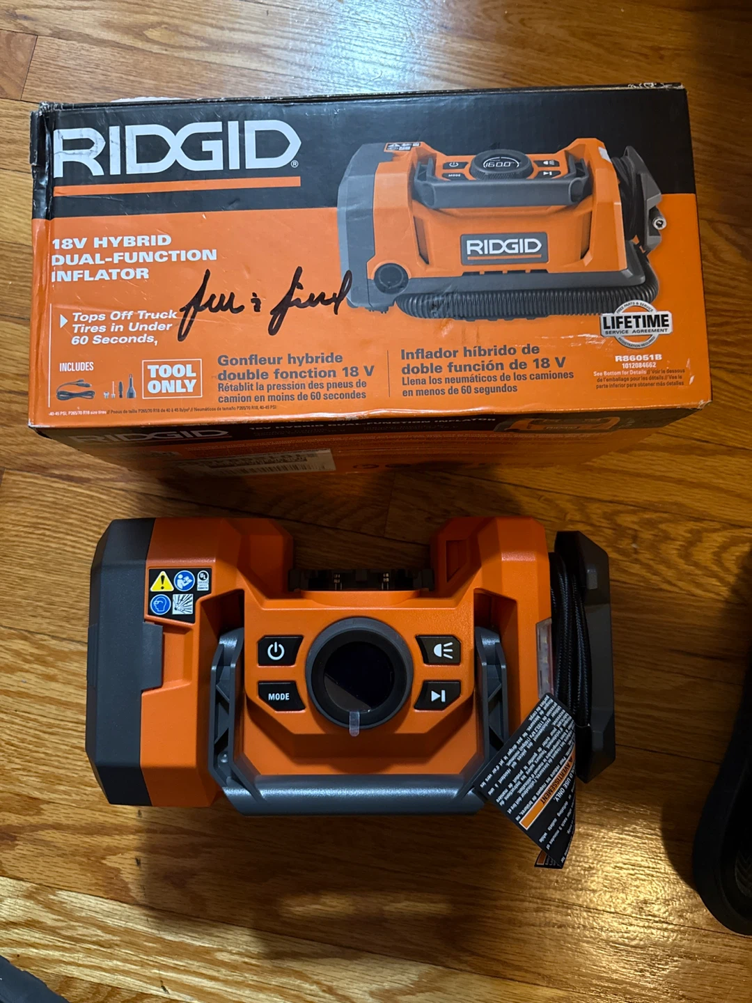 Ridgid 18V Hybrid Dual-Function Inflator - photo 3