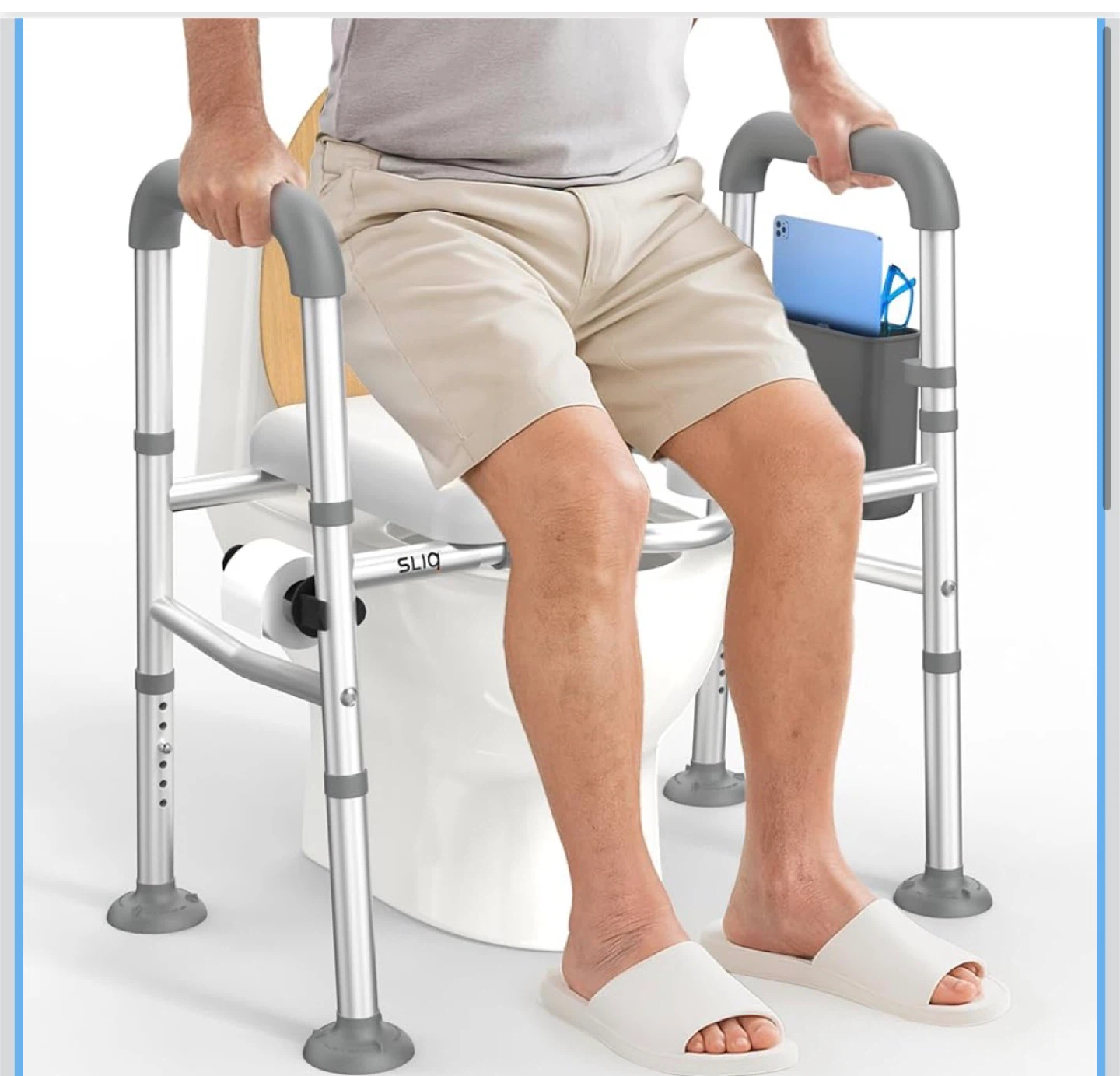 SLIQ Toilet Safety Frame - Adjustable