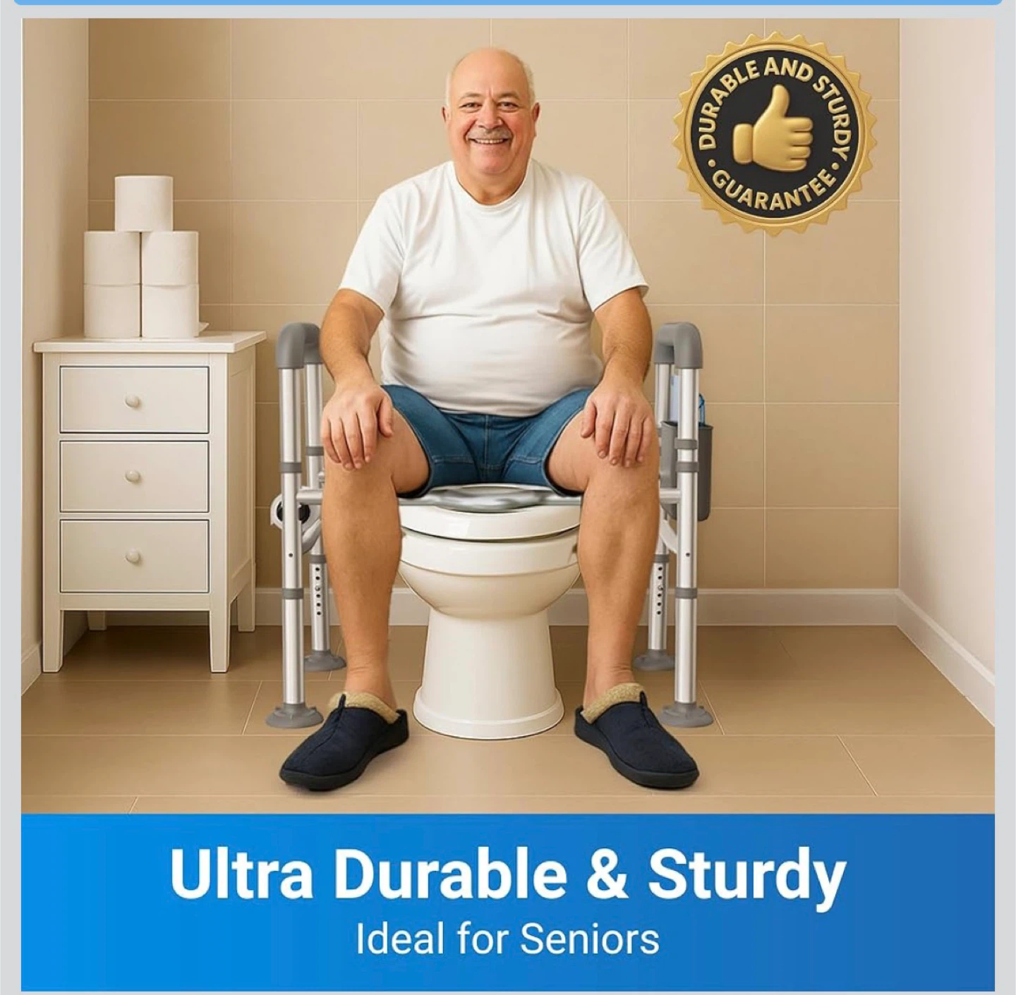 SLIQ Toilet Safety Frame - Adjustable - photo 2