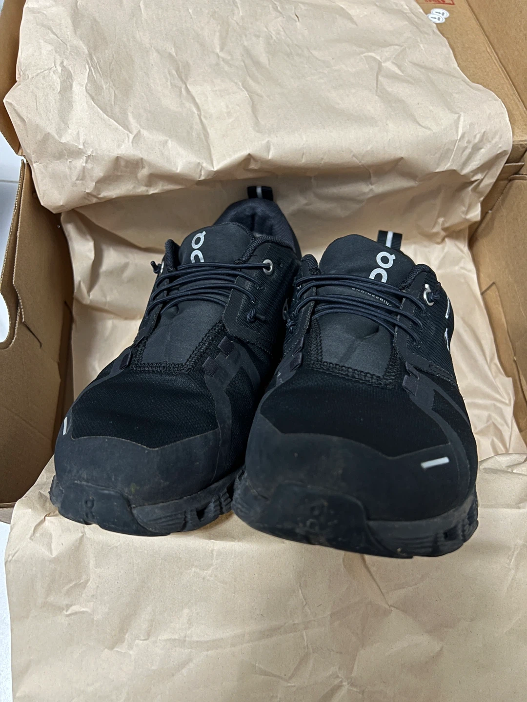 On Cloud Waterproof Black Shoes - Women US 8.5 / Men US 7 - photo 5