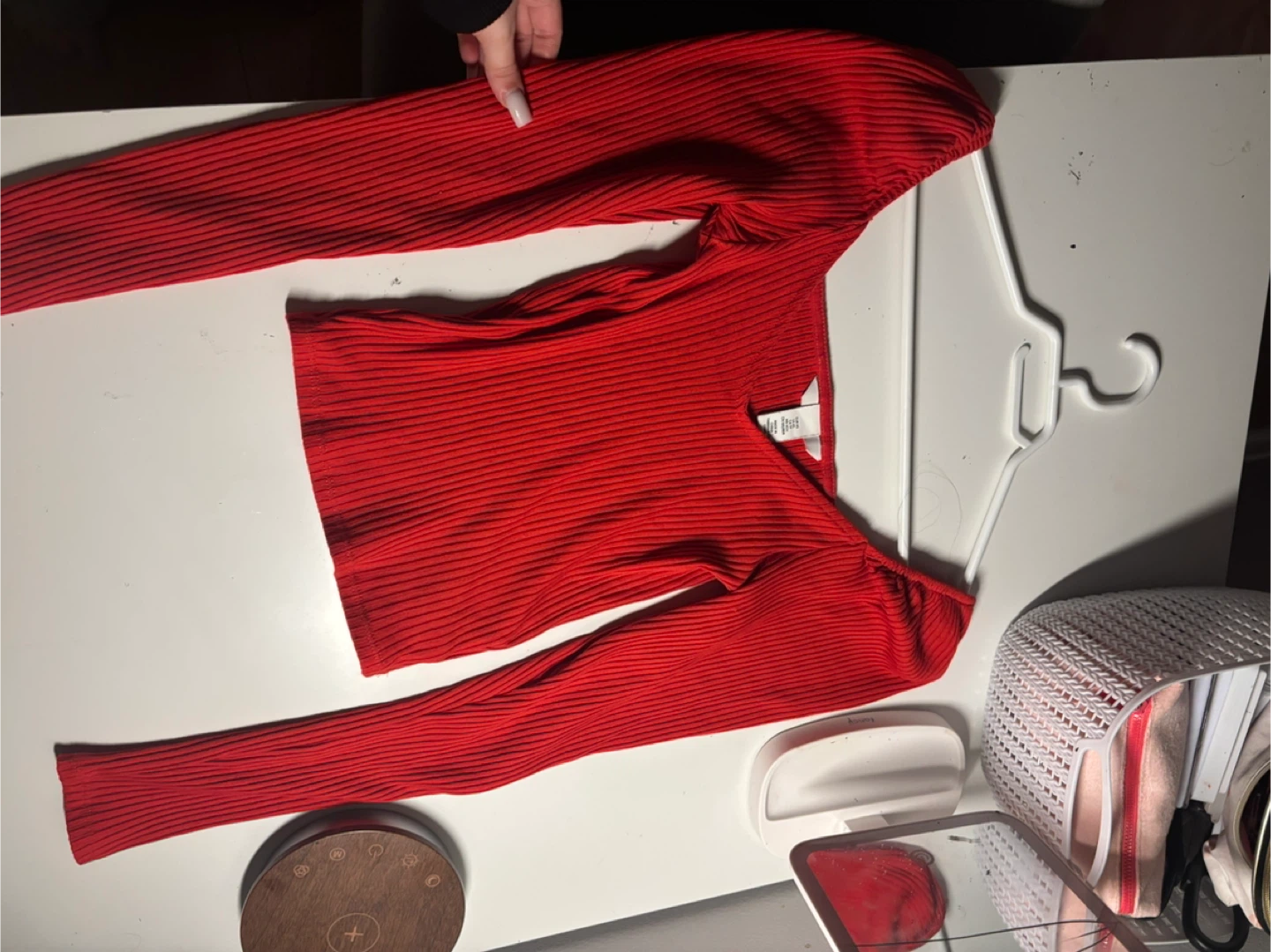 Red Long Sleeve Top - photo 2