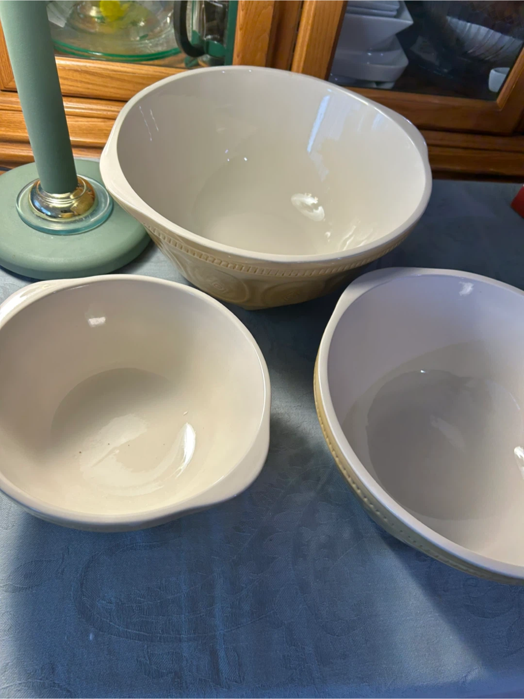 Vintage Ovenware Mixing Bowls - Set of 3