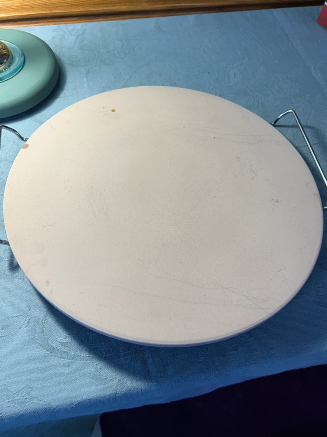 Pizza Stone with Metal Rack
