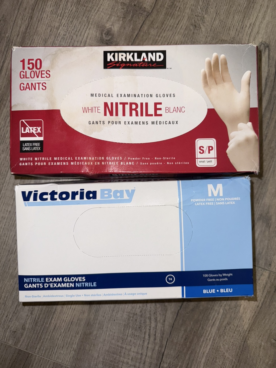 Kirkland & Victoria Bay Nitrile Exam Gloves