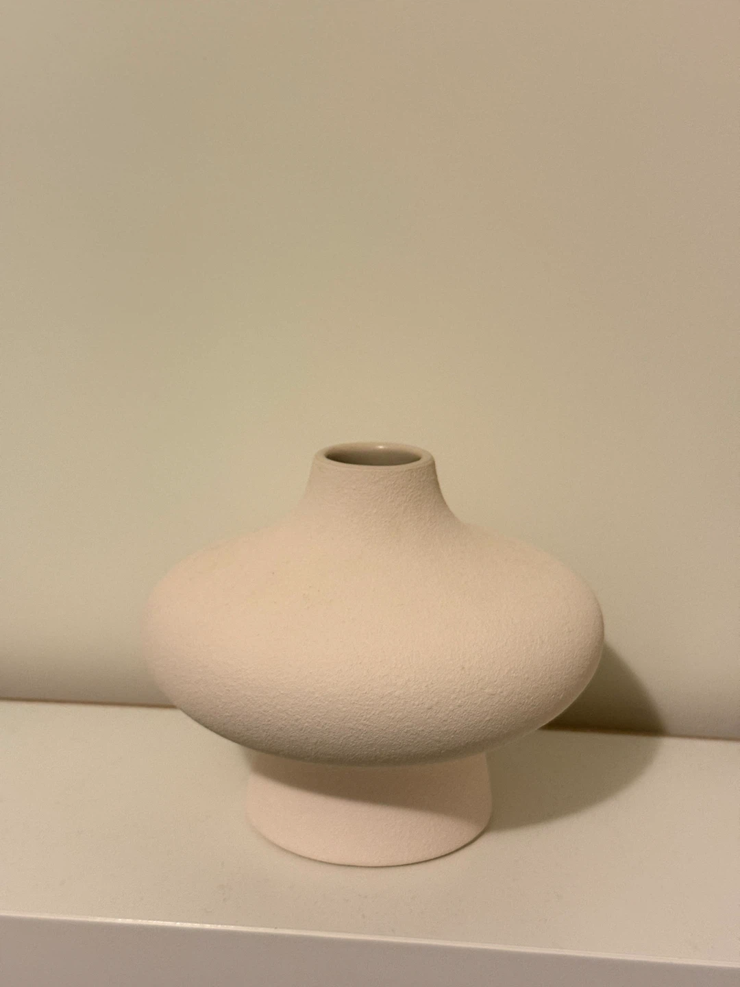 H&M Home Light Pink/Beige Stoneware Vase - photo 2