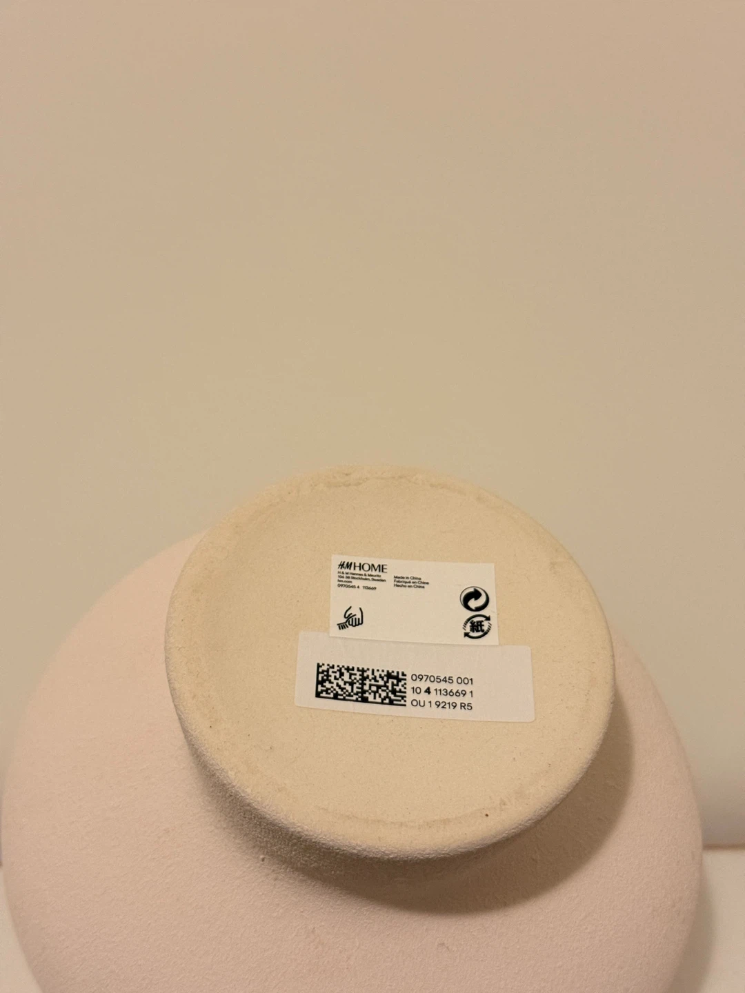 H&M Home Light Pink/Beige Stoneware Vase - photo 3