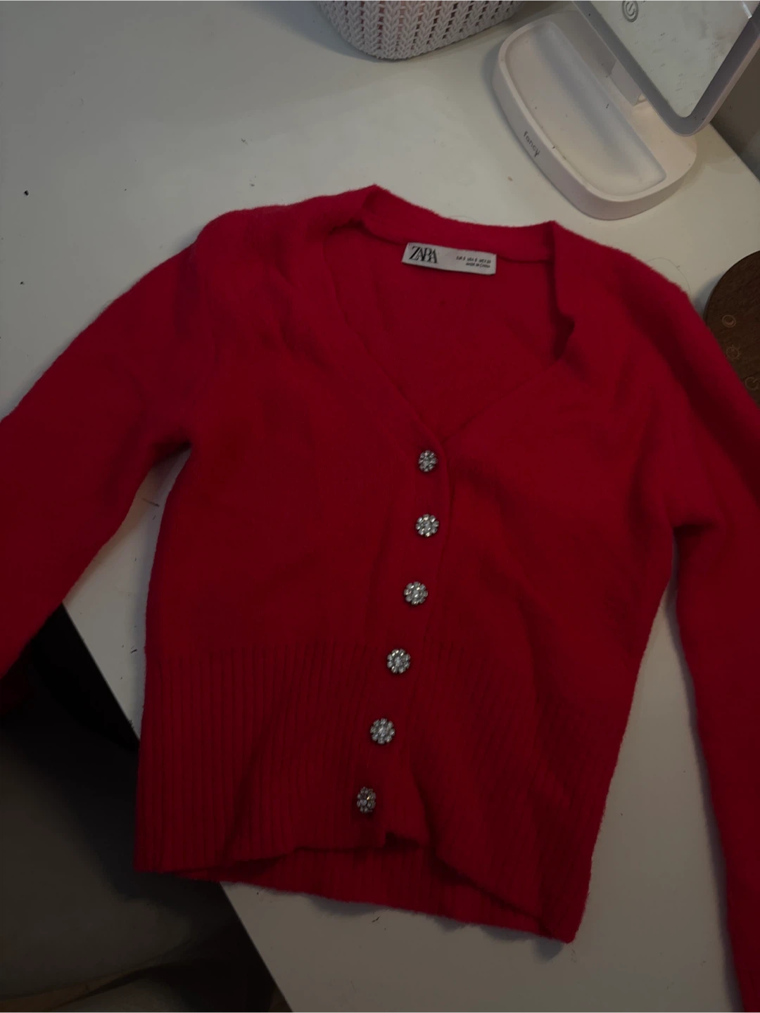 Zara Red Cardigan - Size S