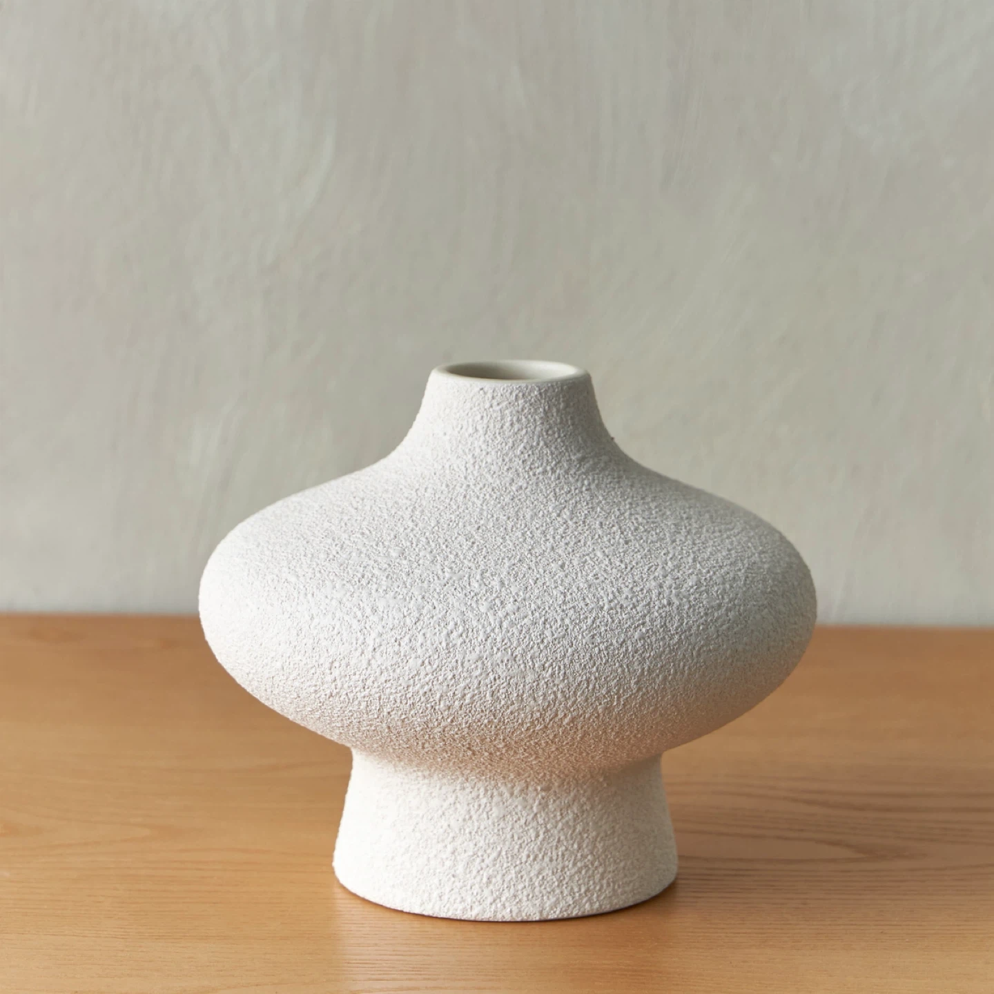 H&M Home Light Pink/Beige Stoneware Vase
