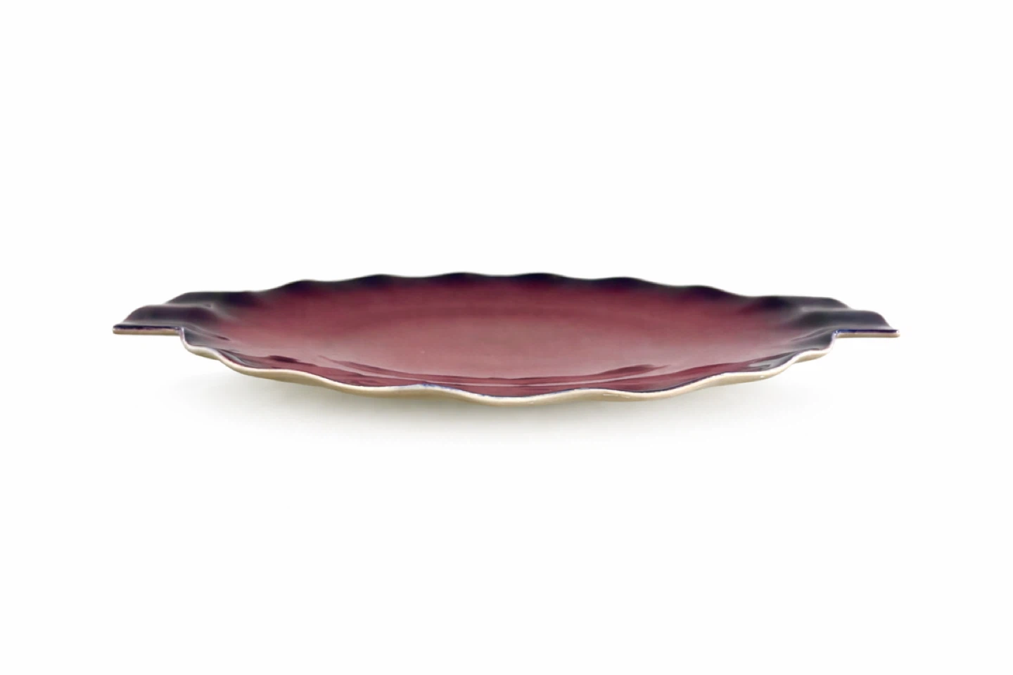 Carlton Ware Rouge Flambé & Gilt Serving Platter, c.1930s–50s - photo 4