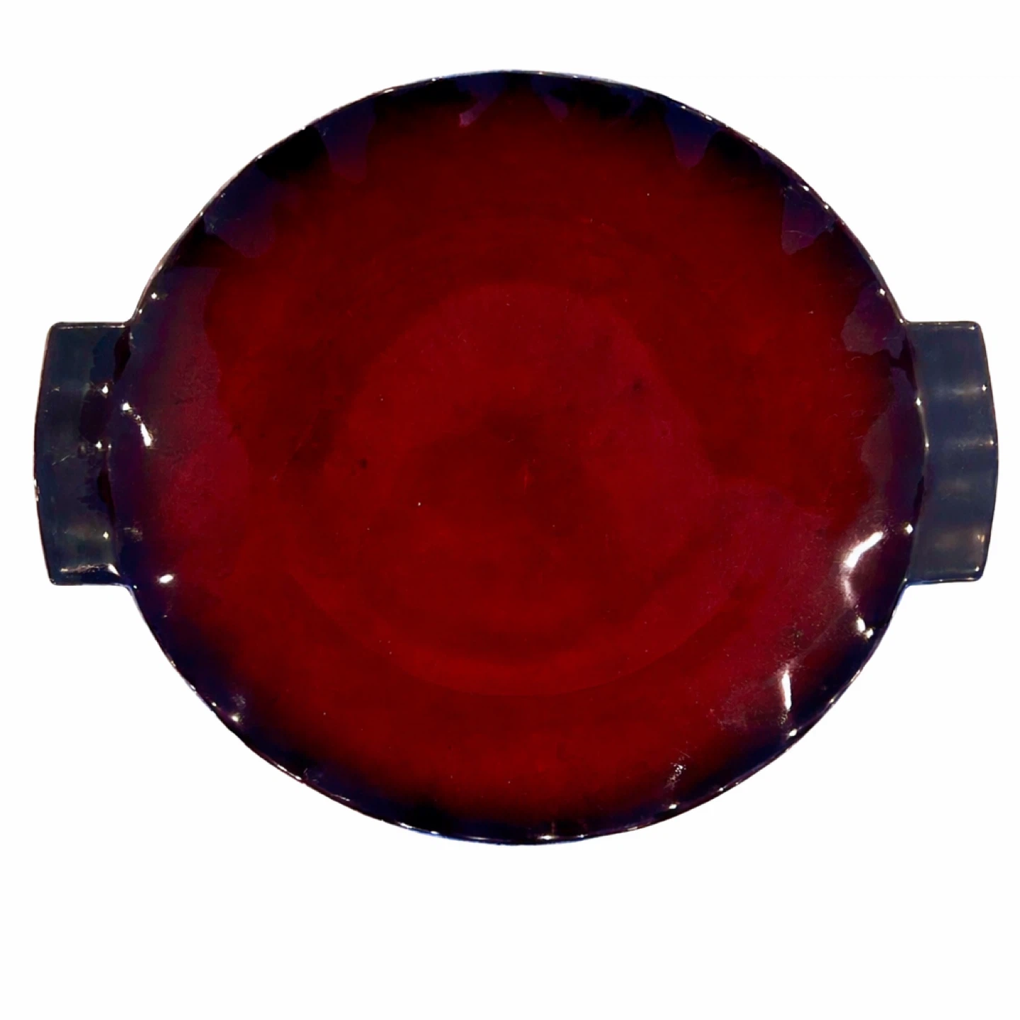 Carlton Ware Rouge Flambé & Gilt Serving Platter, c.1930s–50s - photo 2