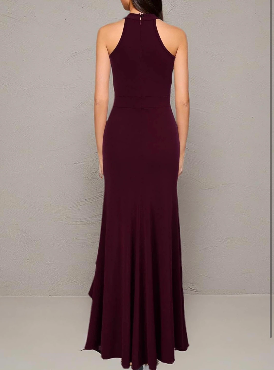 NEW! Woosea Burgundy Ruffle Evening Dress - photo 3