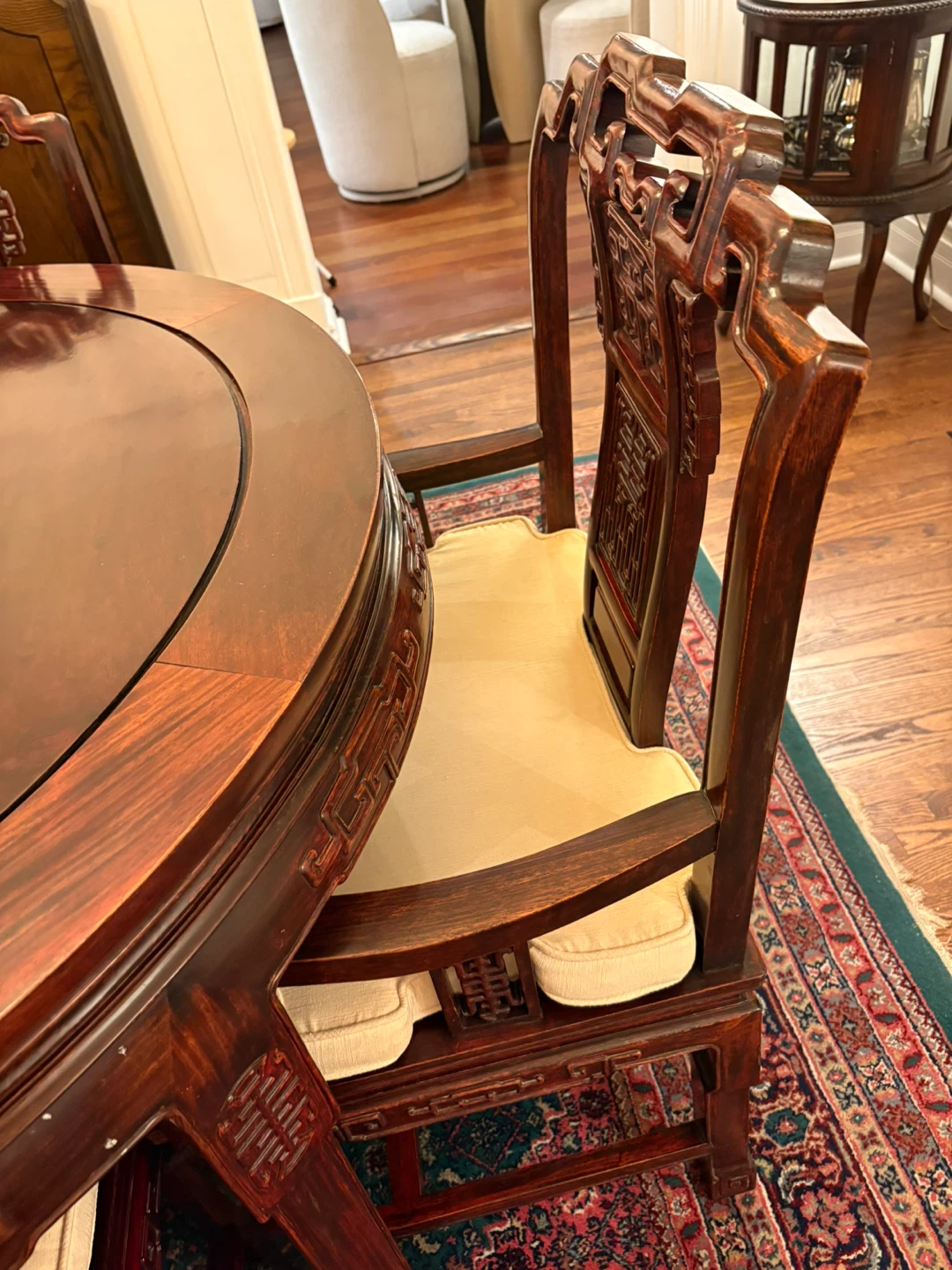 Antique Chinese Chippendale Dining Chairs - Set of 8 - photo 3