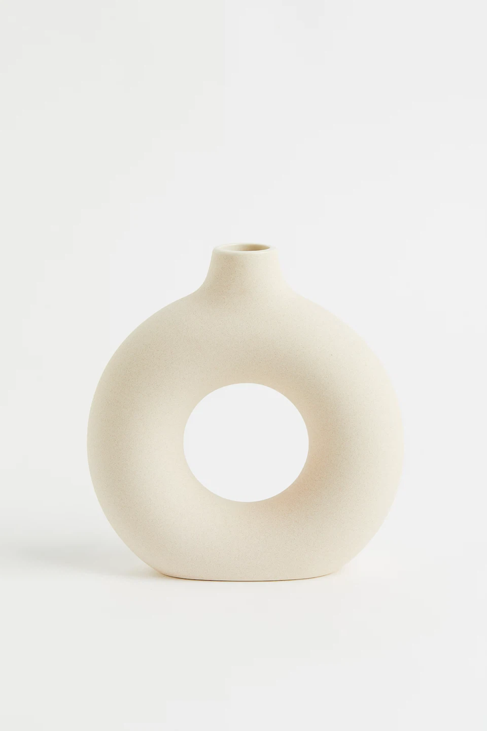 H&M Home Ceramic Donut Vase