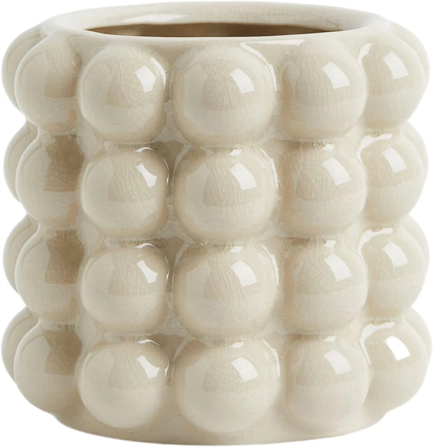 H&M Home Beige Bubble Vase