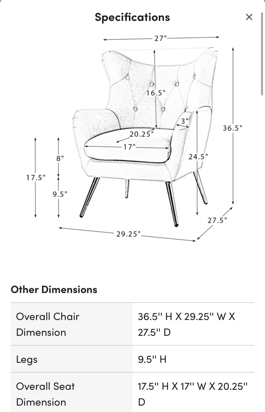 Yellow Wingback Accent Chair - photo 2