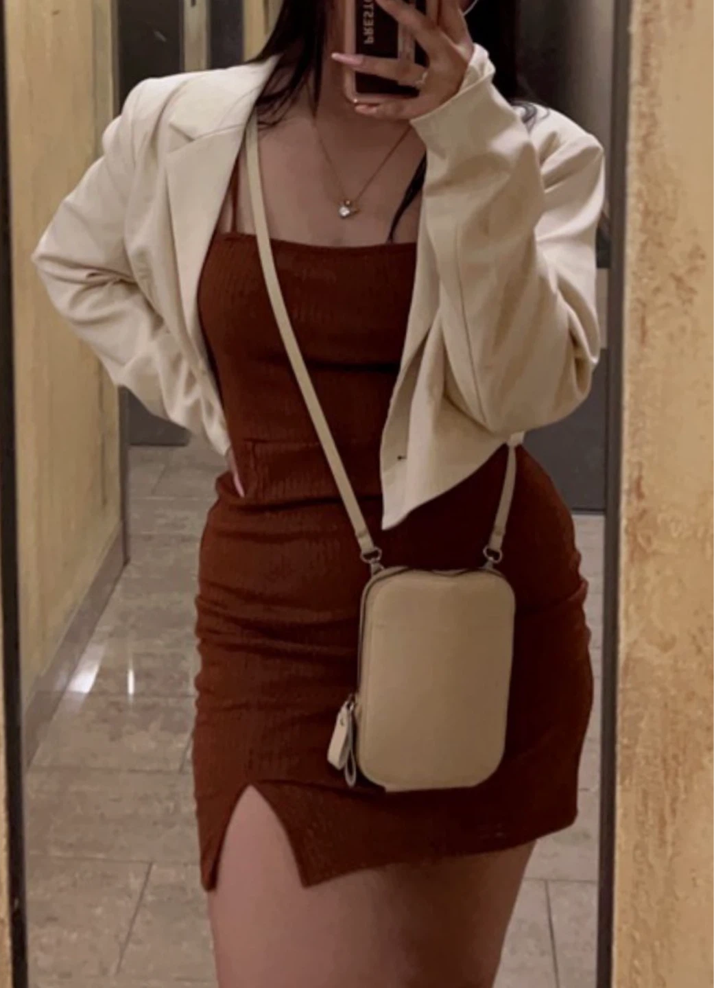 🏆 Forever 21 Brown Dress - Size M - photo 3